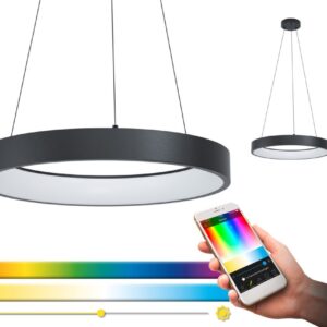 LED Deckenleuchte mit Fernbedienung hängend